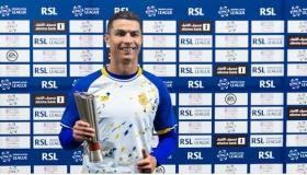 احتفال رونالدوا كأفضل لاعب بدوري روشن لشهر فبراير